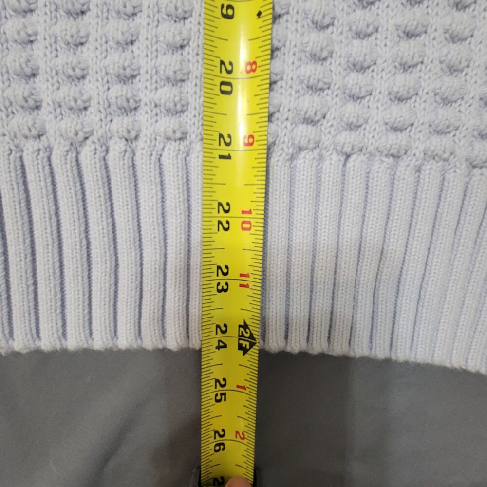 French Connection White Textured Cotton Funnel Neck Ribbed Knit Sweater - Picture 7 of 10